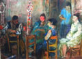 Basso napoletano, sd 1958, olio su tela, cm 50x70, Napoli, collezione Masullo